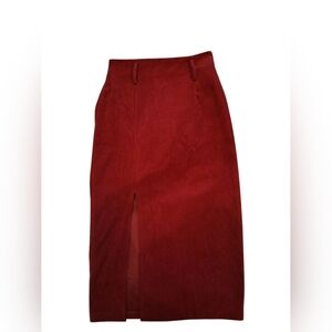 RIHOAS Corduroy Midi Skirt